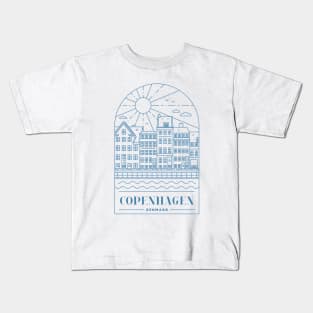 Copenhagen Denmark - Navy Kids T-Shirt